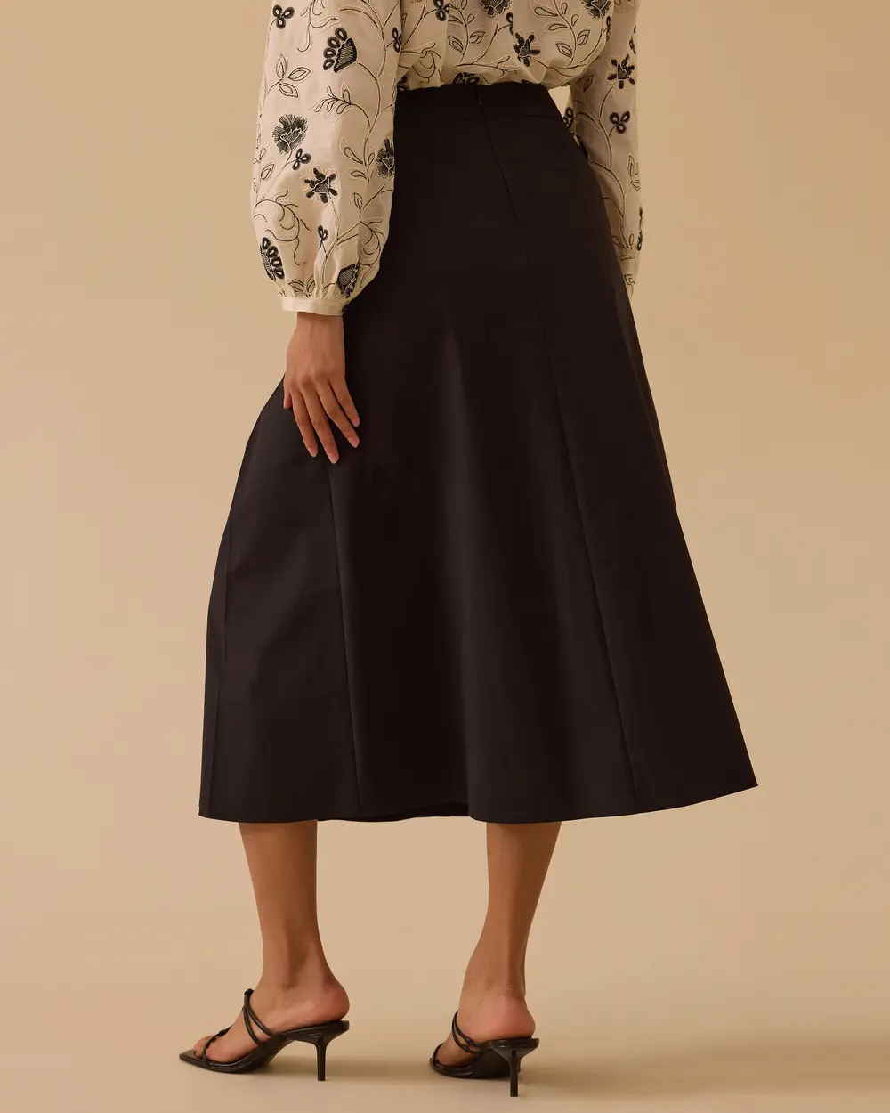 Pile Detaylı Cepli Etek