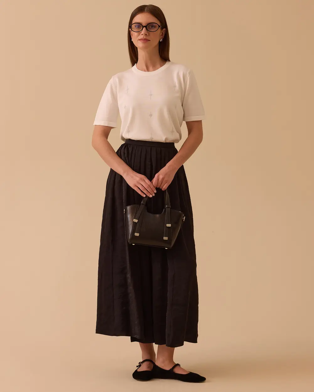 A-line Maxi Length Skirt