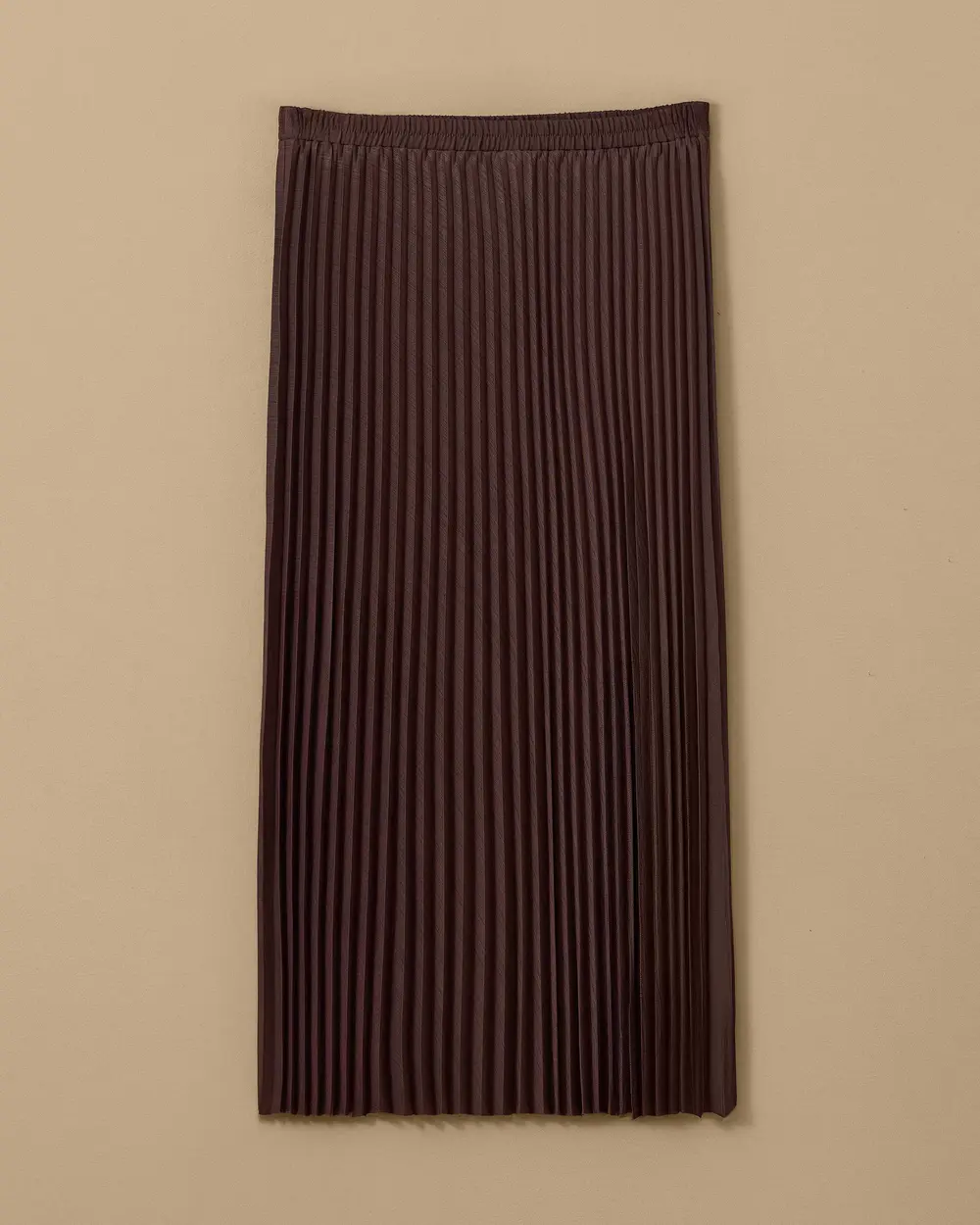 Elastic Waist Pleated Skirt