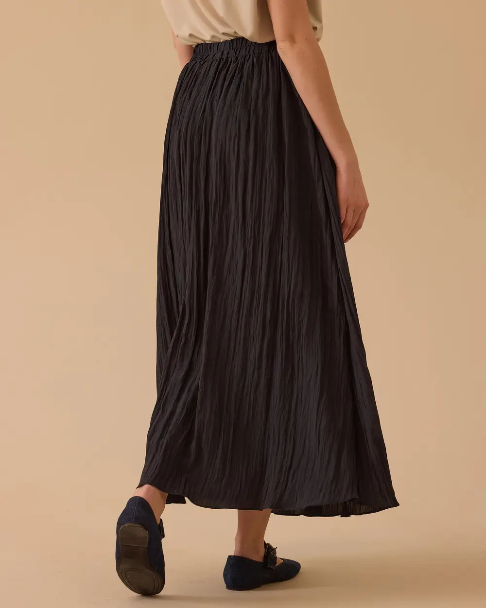 Elastik Bel Uzun Etek