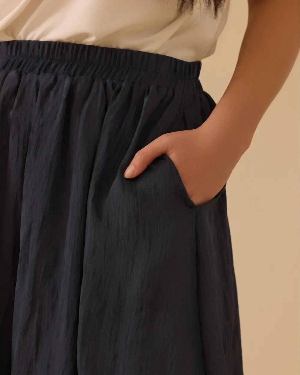 Elastik Bel Uzun Etek