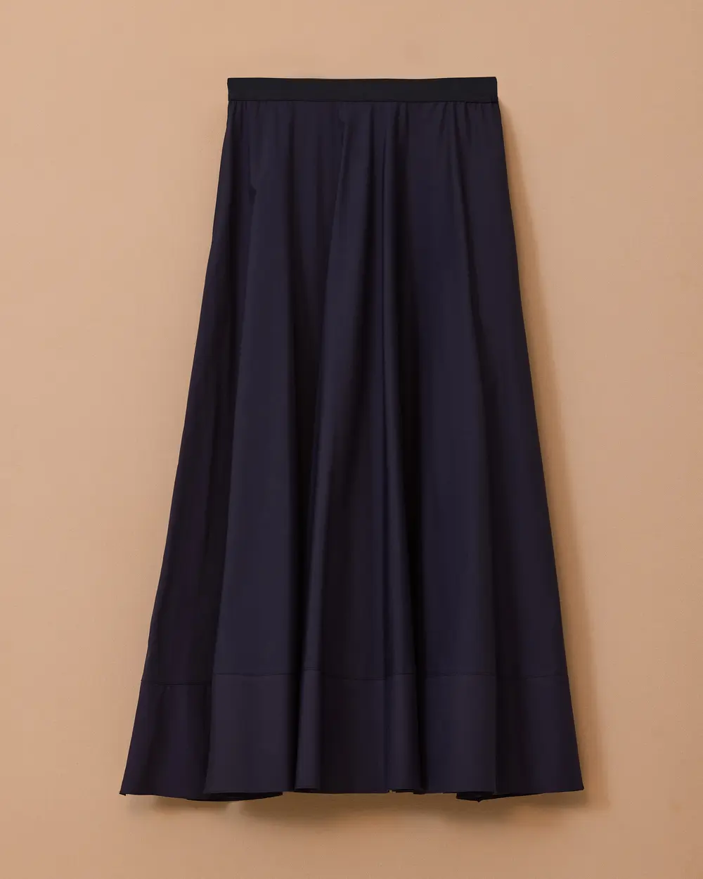 Elastic-Waist Flared Skirt