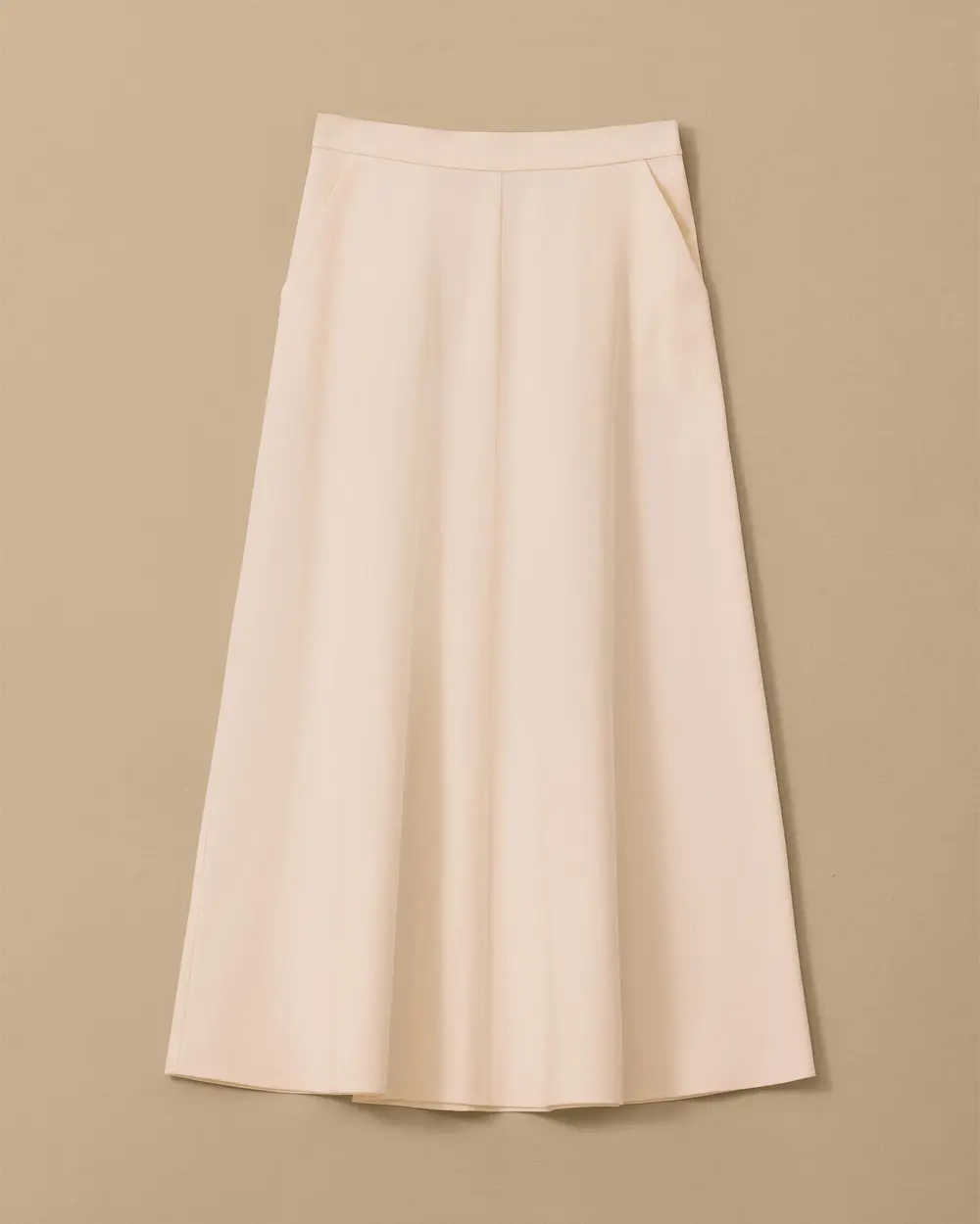 Flared Long Skirt with Pockets