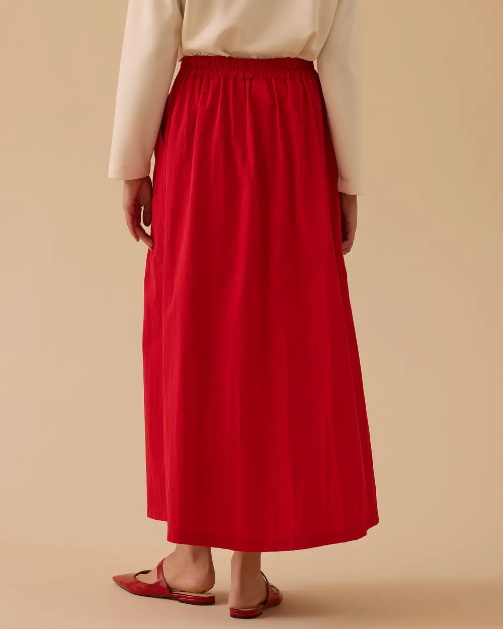 Pileli Cepli Uzun Etek