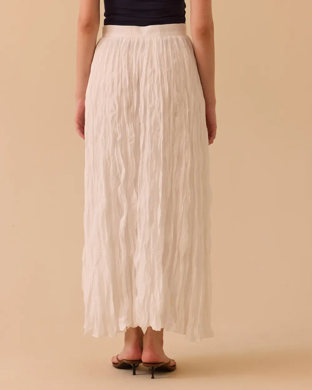 Crinkle Textured Skirt