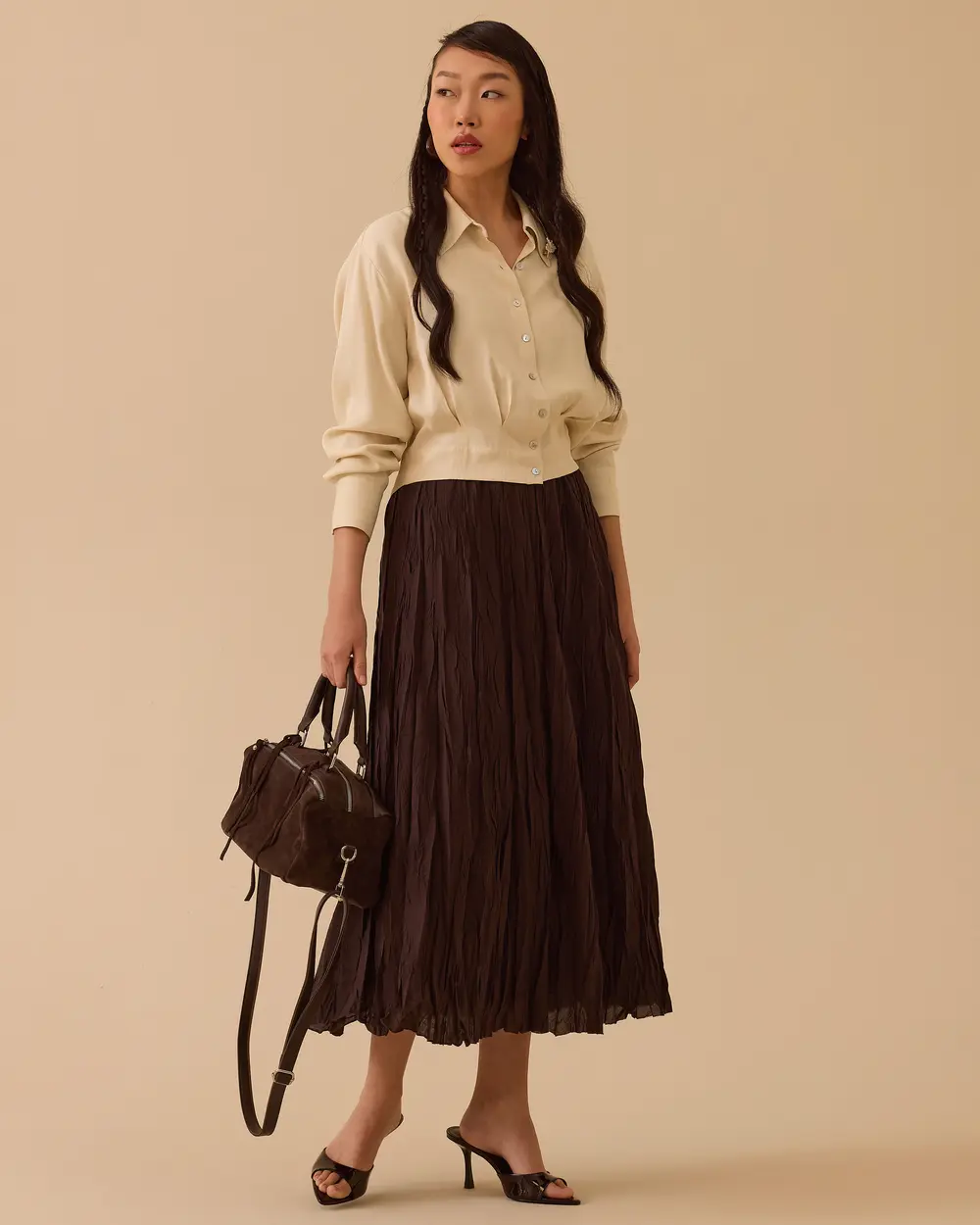 Kırışık Dokulu Etek