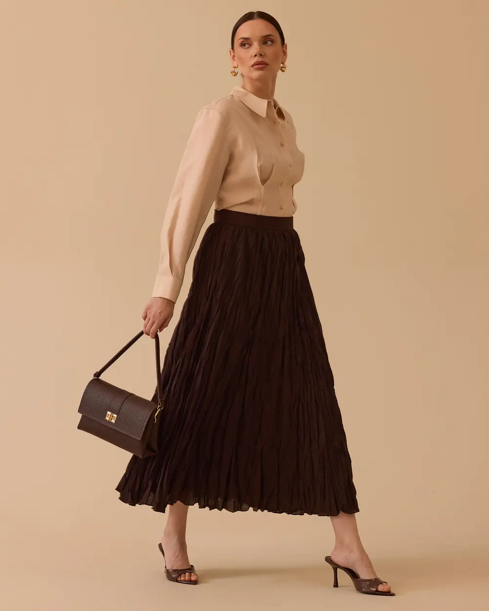 Kırışık Dokulu Etek