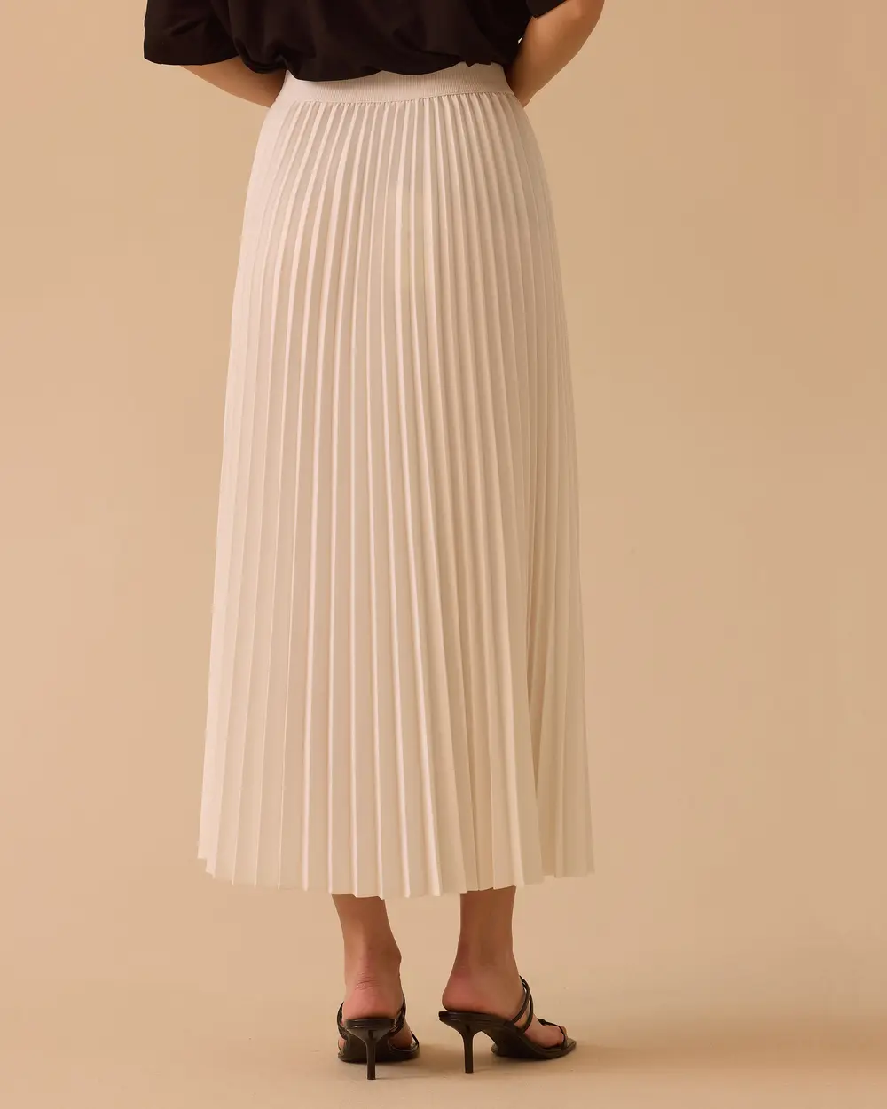 Pleated Maxi Skirt