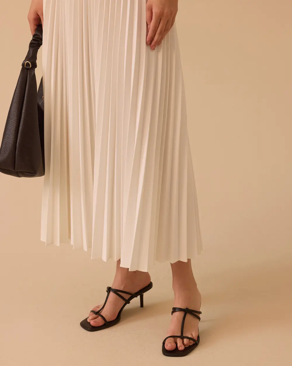 Pleated Maxi Skirt