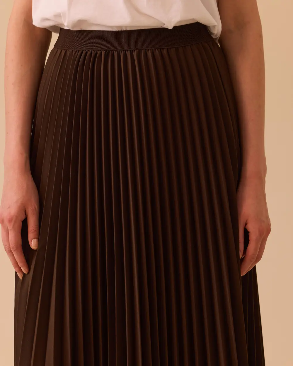 Pleated Maxi Skirt