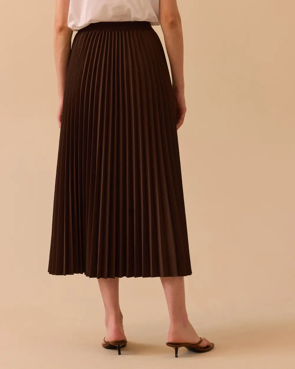 Pleated Maxi Skirt