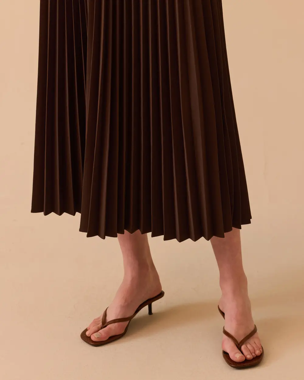 Pleated Maxi Skirt
