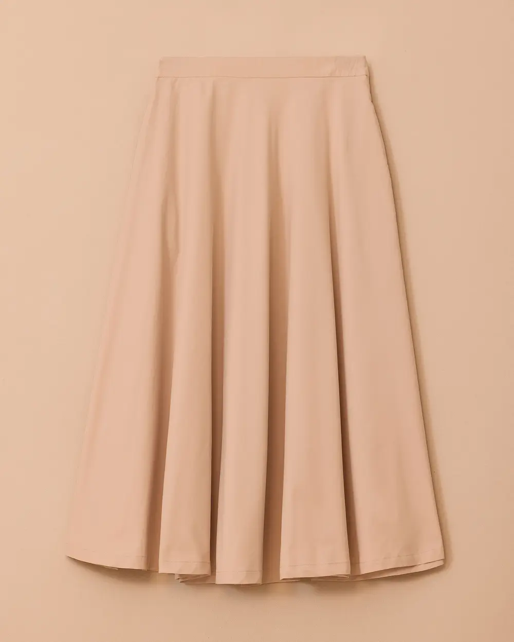 Midi Flared Skirt with Pockets