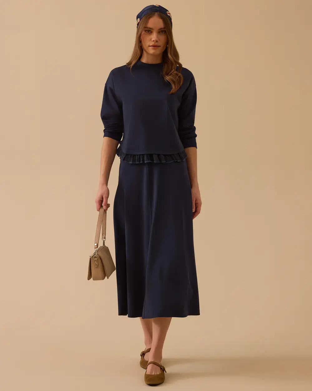 High Waist Elastic Skirt