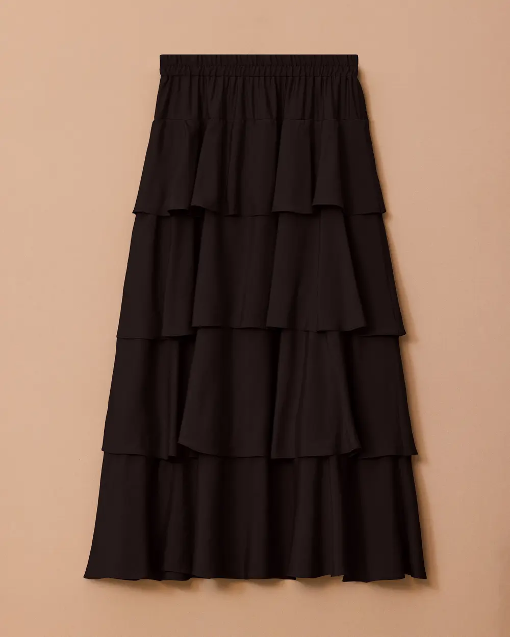 Long Skirt with Layered Flounces