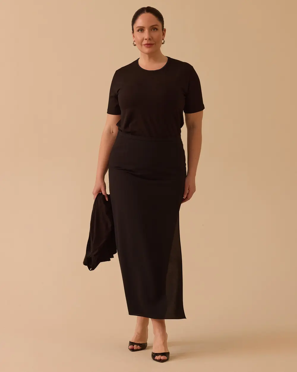 Plus Size Ankle Length Classic Skirt