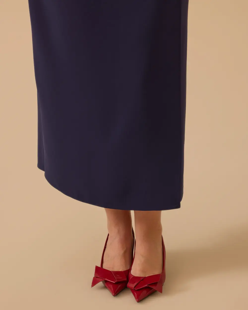 Büyük Beden Bilek Boy Klasik Etek