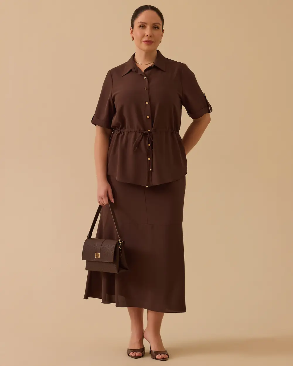 Pocket Detailed Zippered Skirt