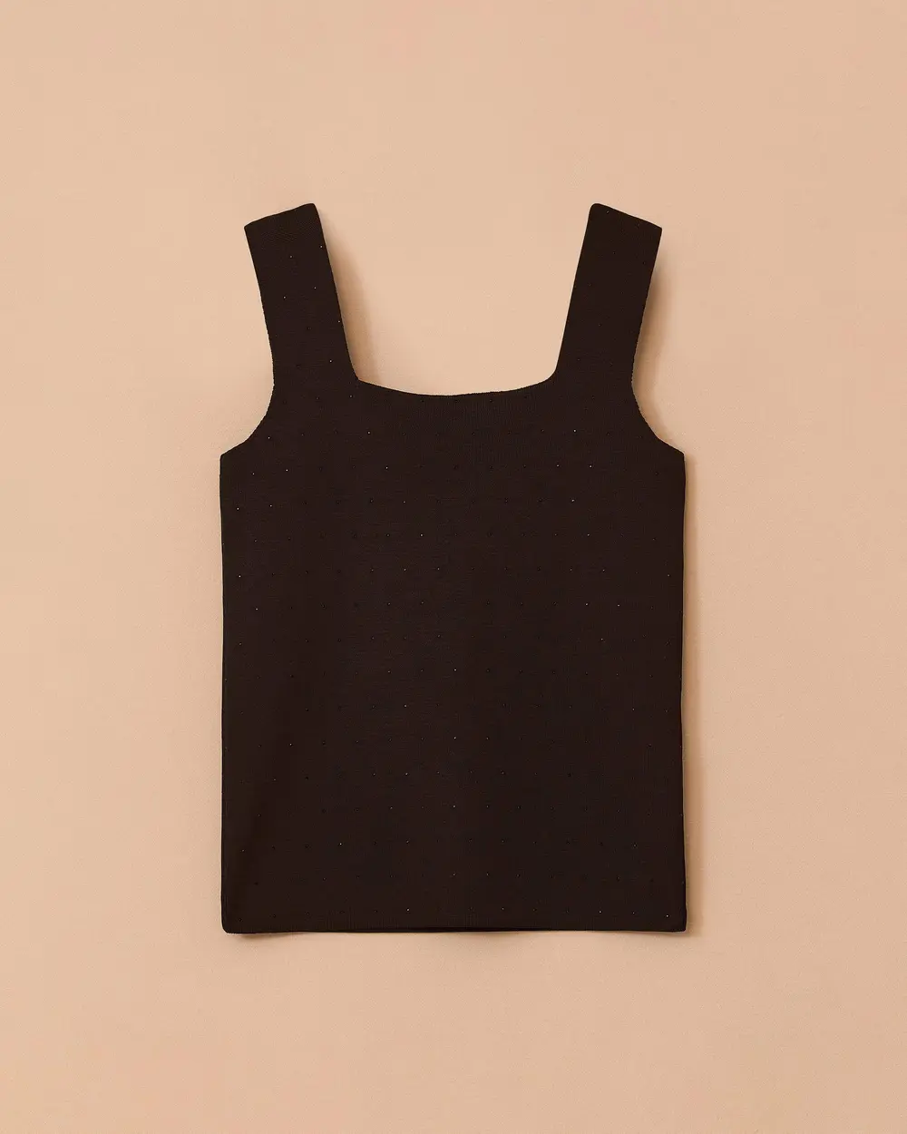 Kare Yaka Taşlı Triko Atlet