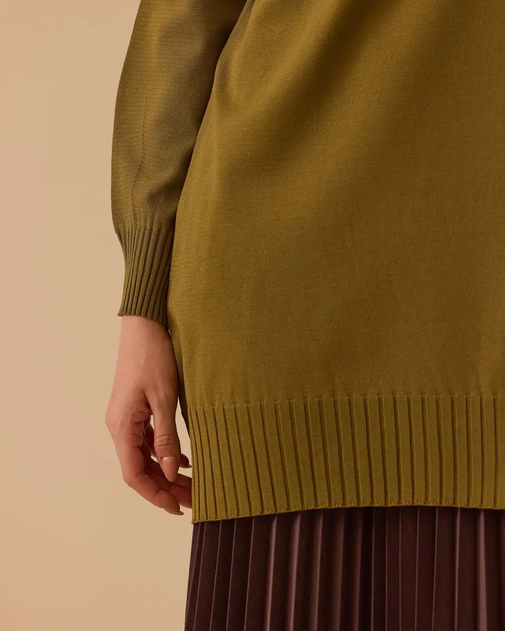 Knitted Basic Sweater Tunic