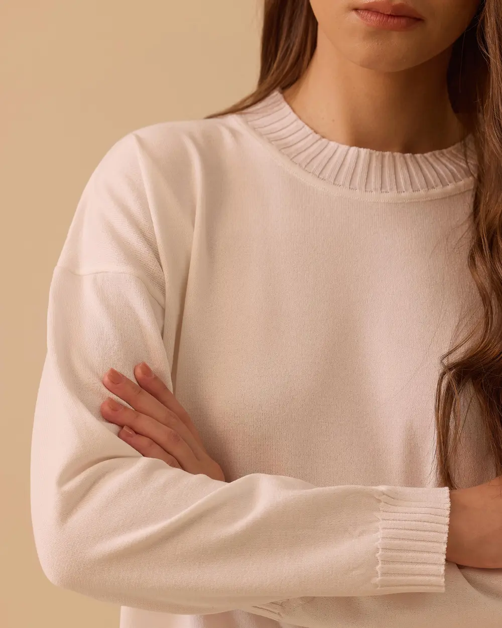 Sıfır Yaka Basic Triko Tunik