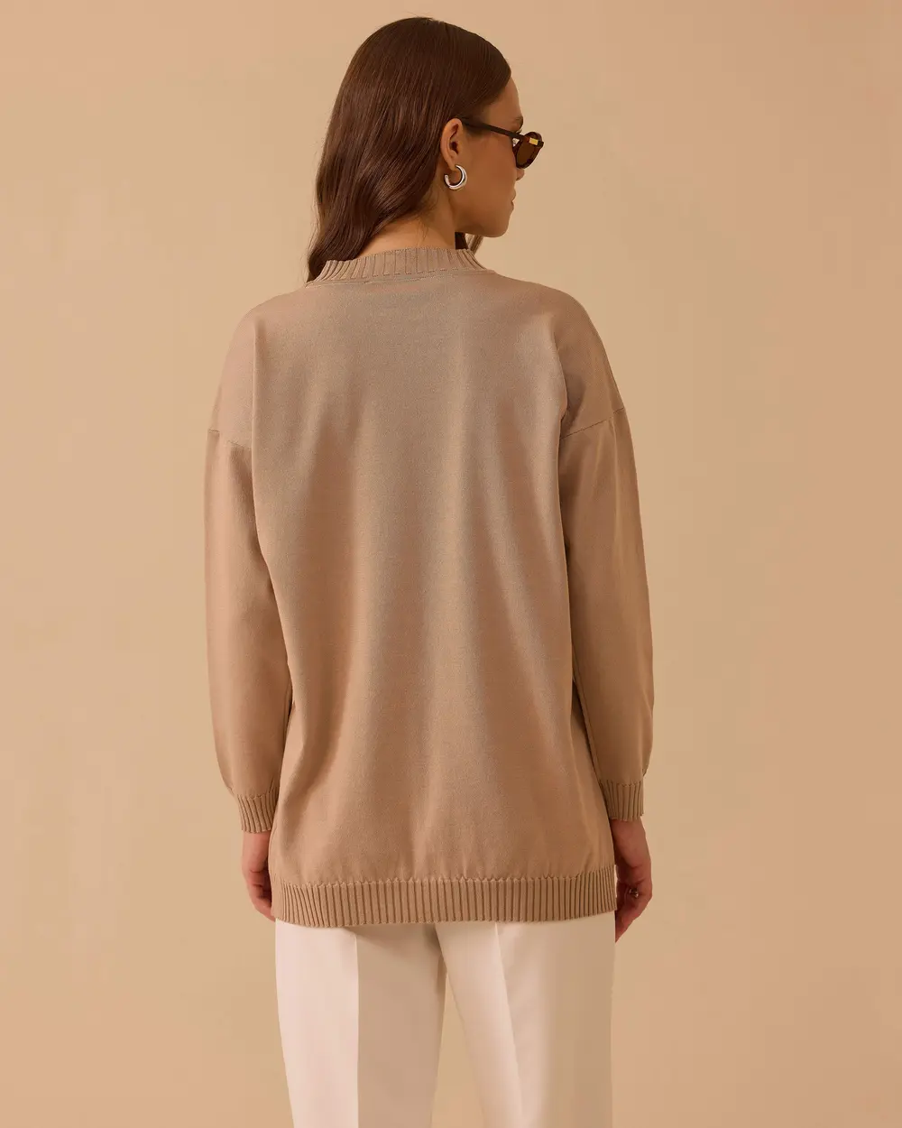 Sıfır Yaka Basic Triko Tunik
