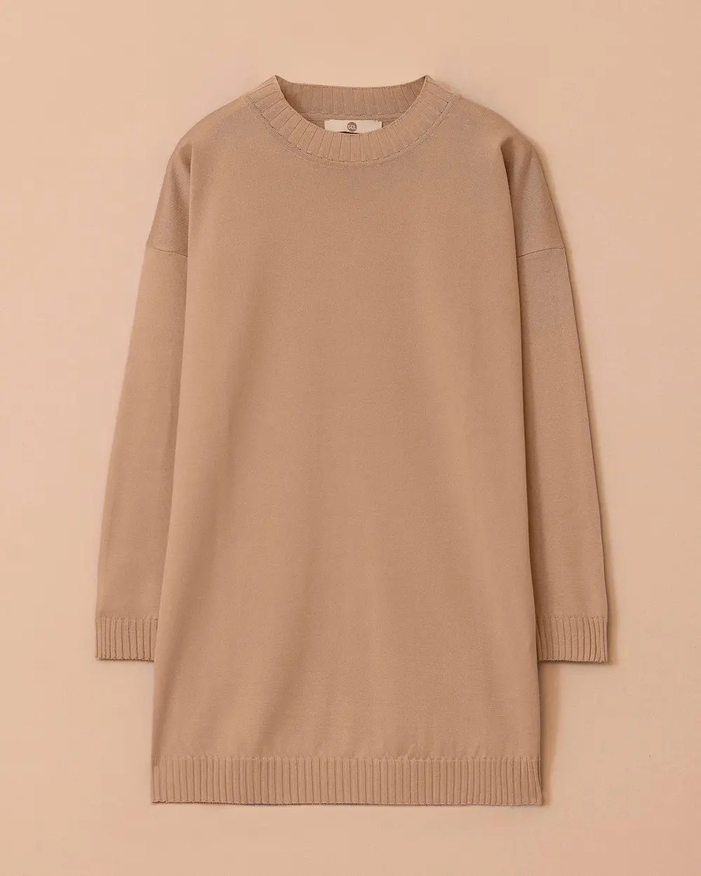 Sıfır Yaka Basic Triko Tunik