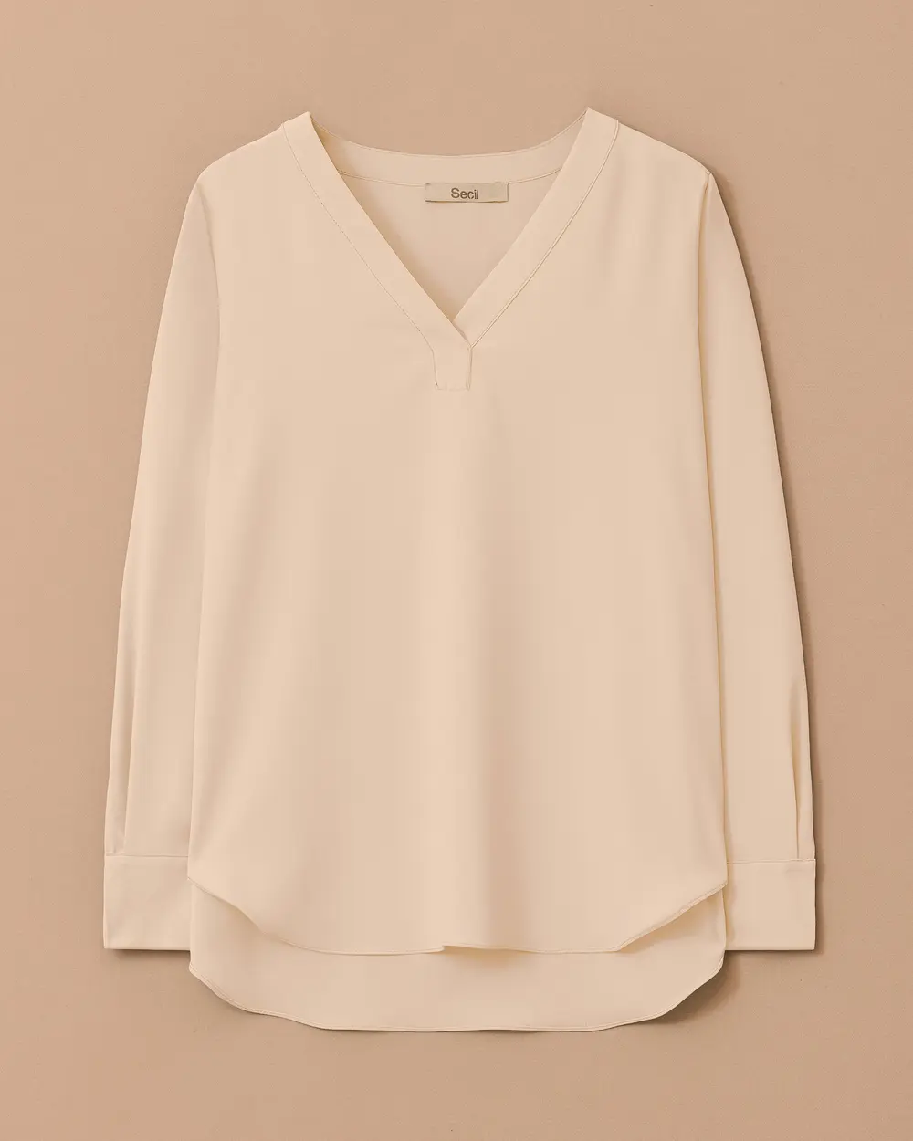 V-Neck Basic Blouse