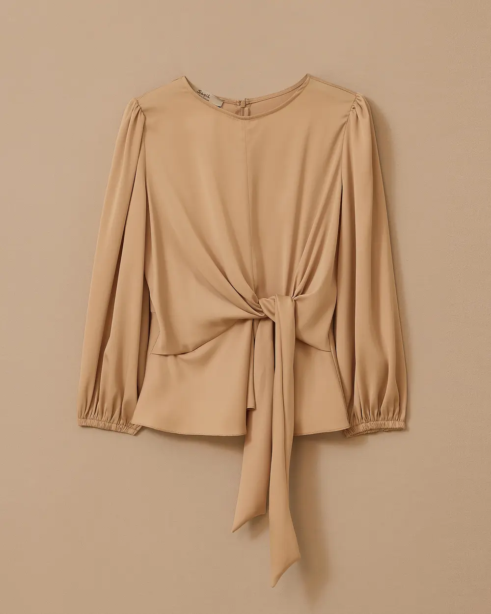 Bağlama Detaylı Uzun Kollu Bluz