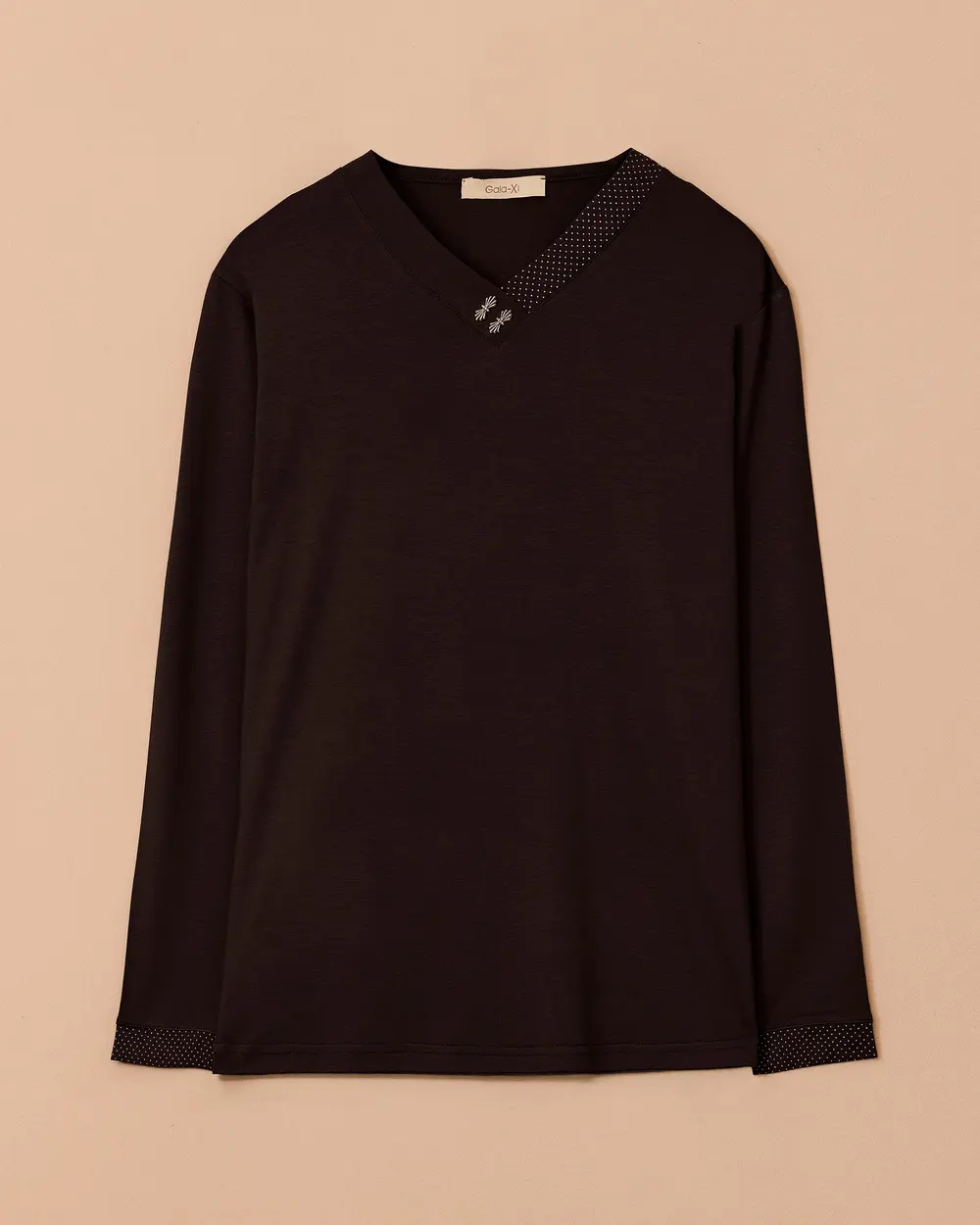 Büyük Beden V Yakalı Şık Bluz