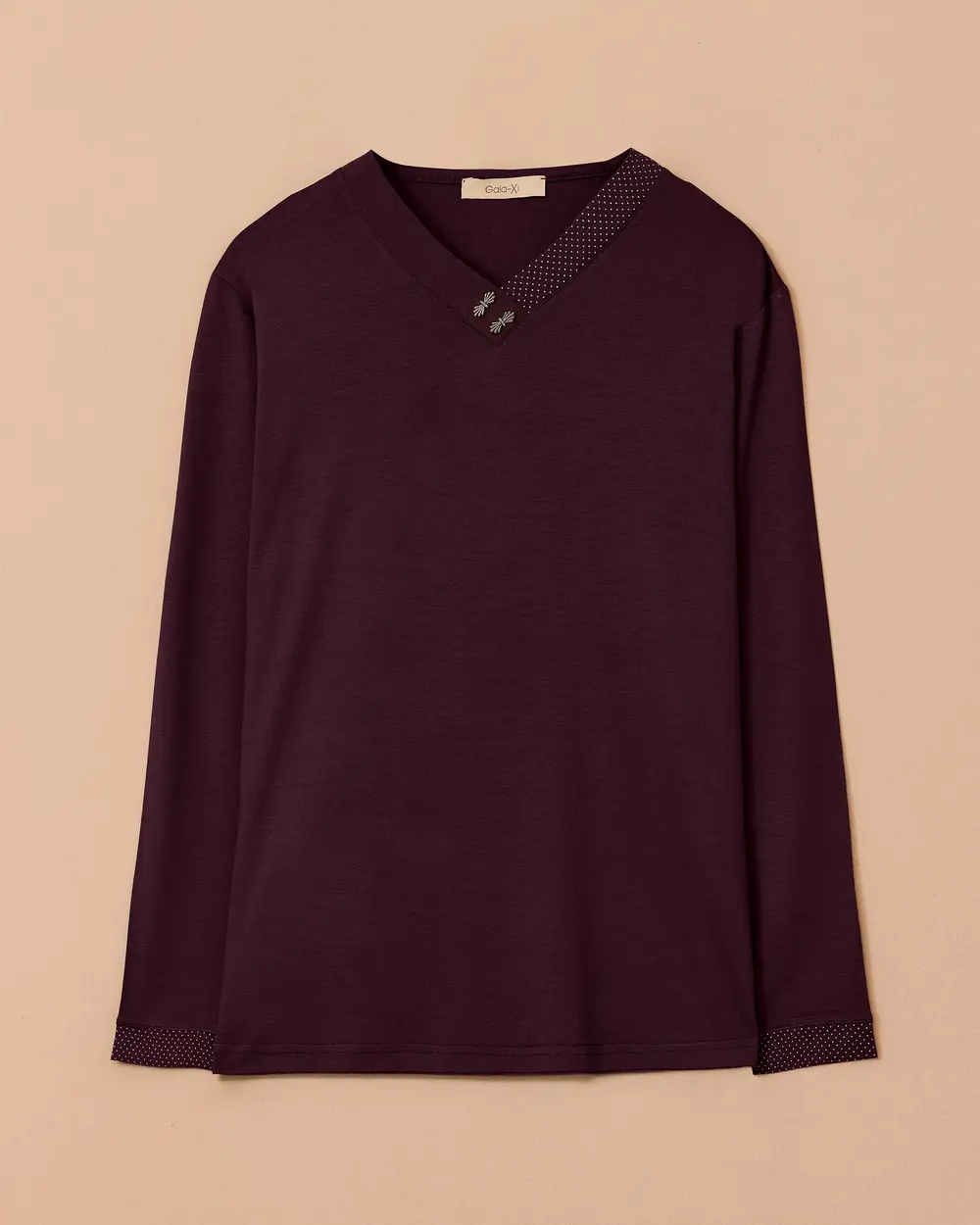 Büyük Beden V Yakalı Şık Bluz