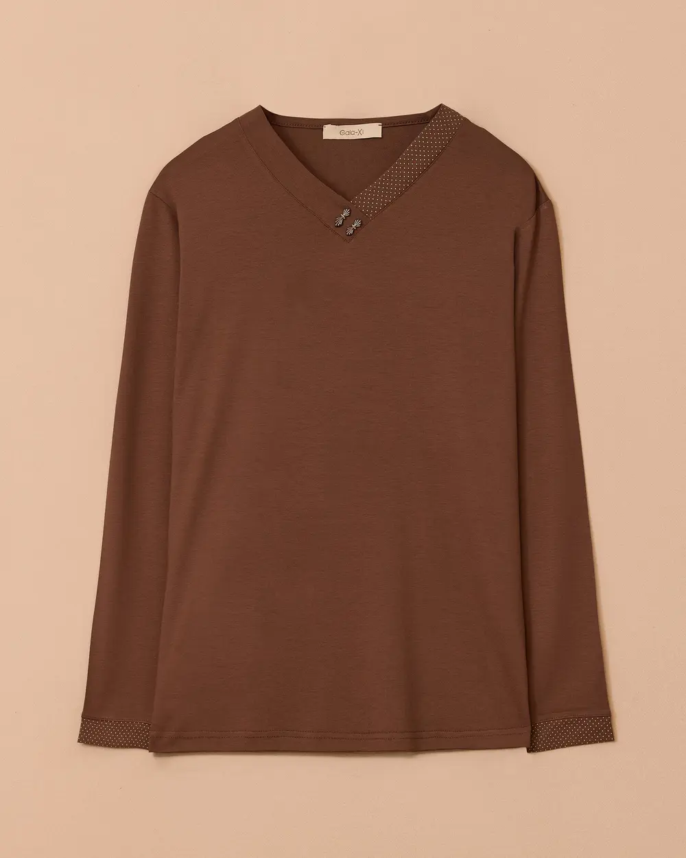 Büyük Beden V Yakalı Şık Bluz