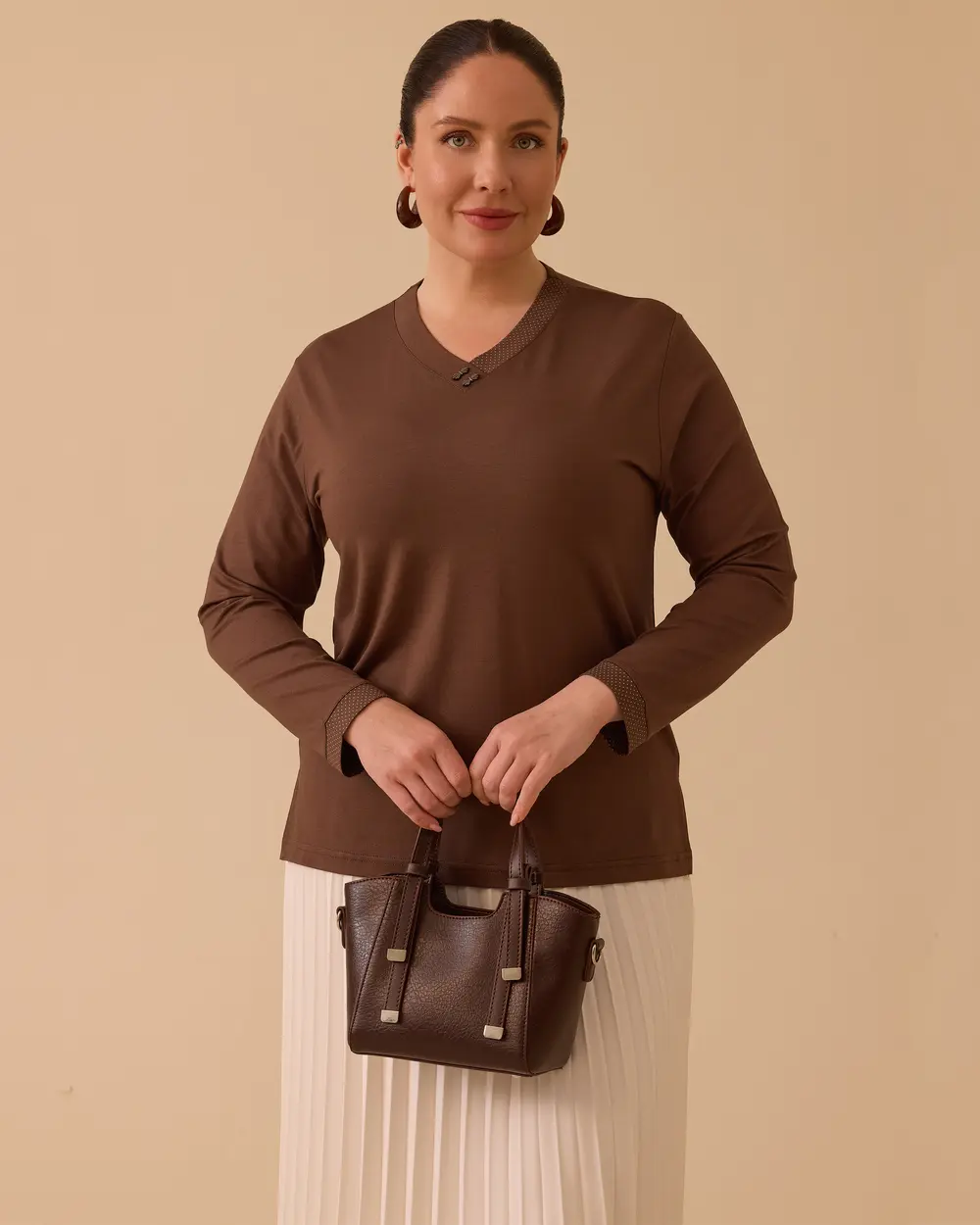 Plus Size V-Neck Stylish Blouse
