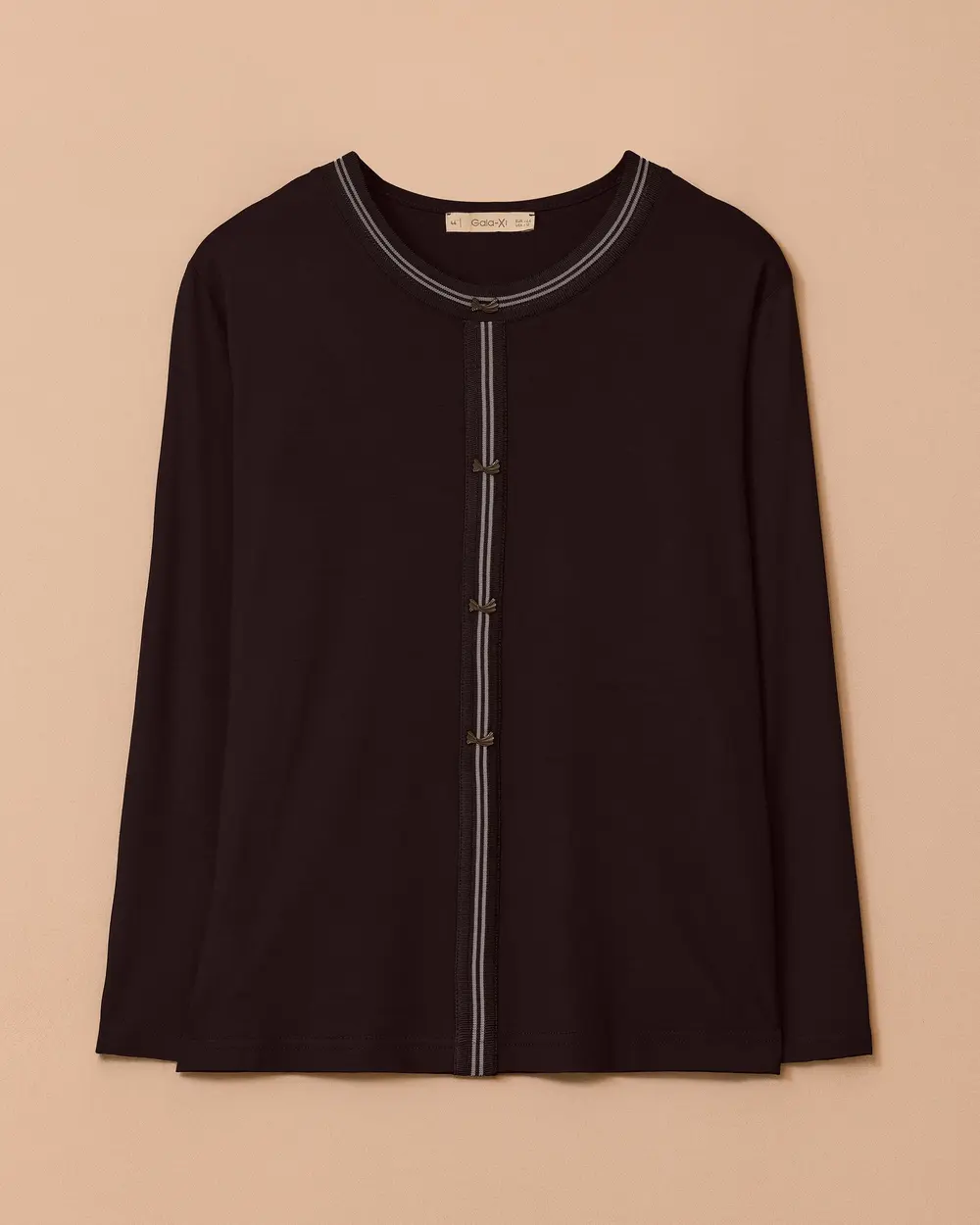 Büyük Beden Şeritli Bluz