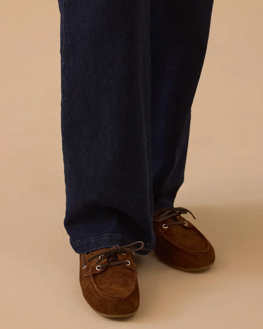 Yüksek Bel Düz Kesim Jean Pantolon