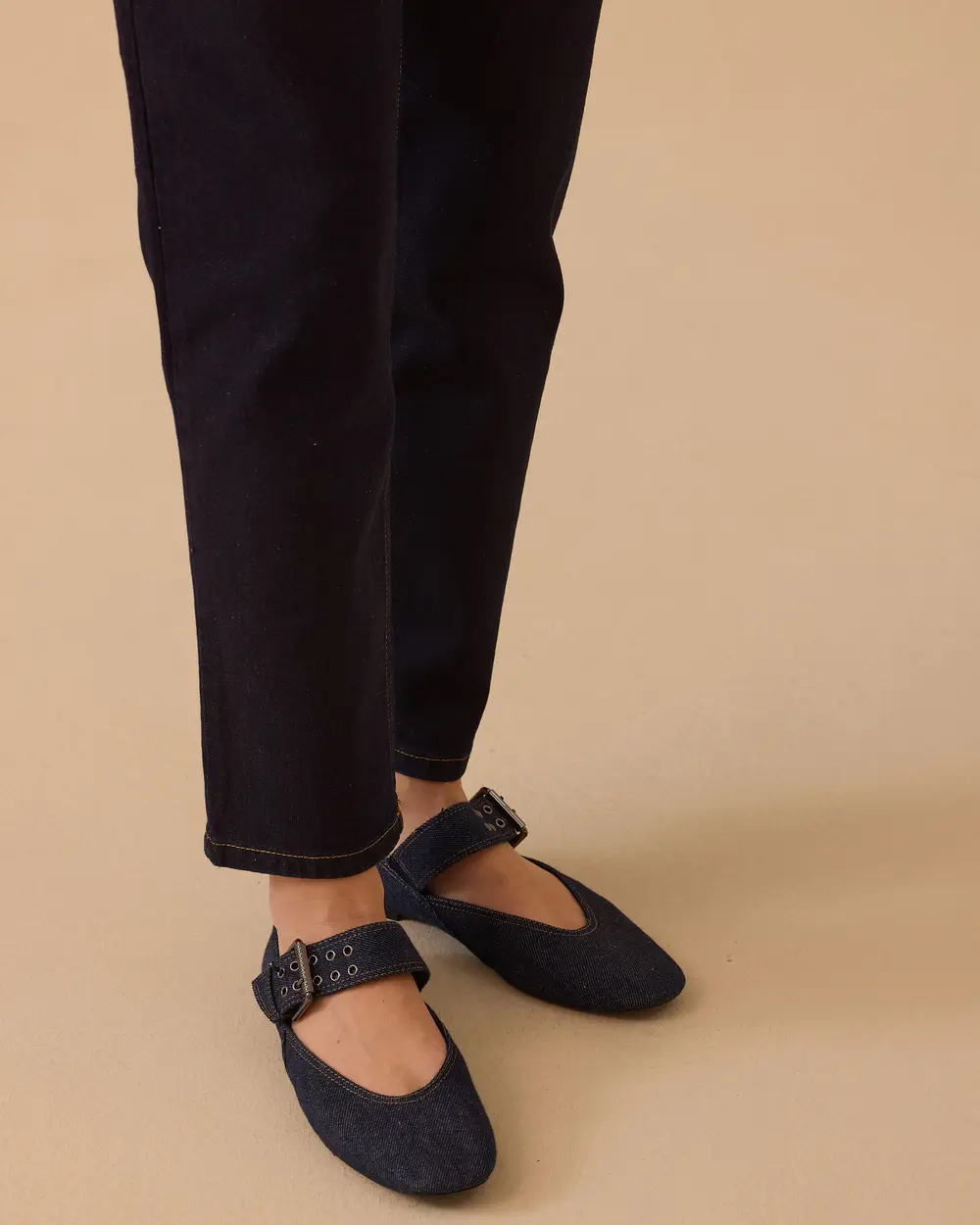 High Waist Ankle Length Jean Pants