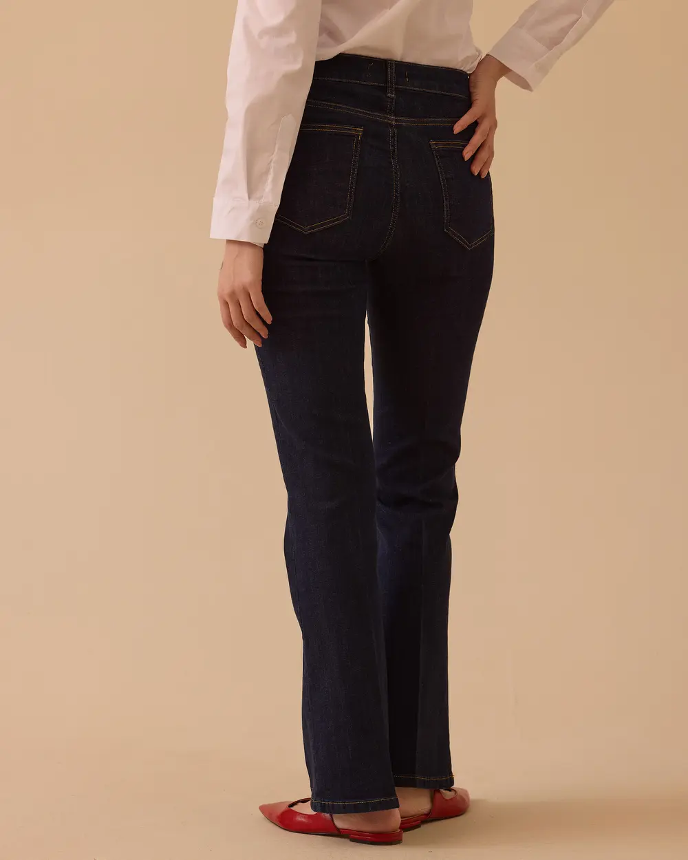 Full Length Flared Jean Pants