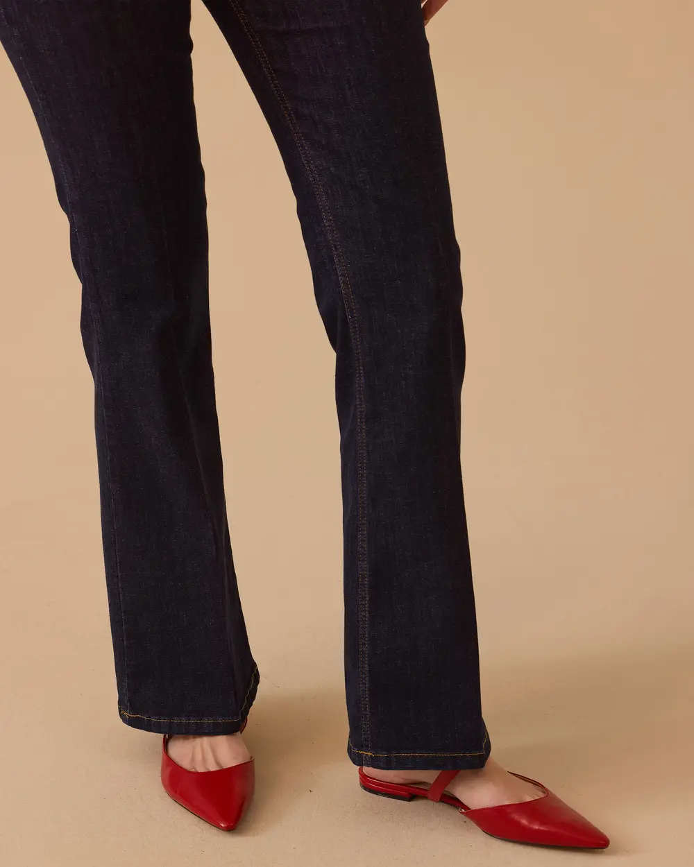 Full Length Flared Jean Pants