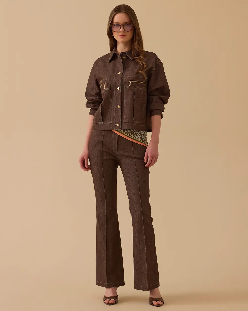 Cepli İspanyol Paça Jean Pantolon