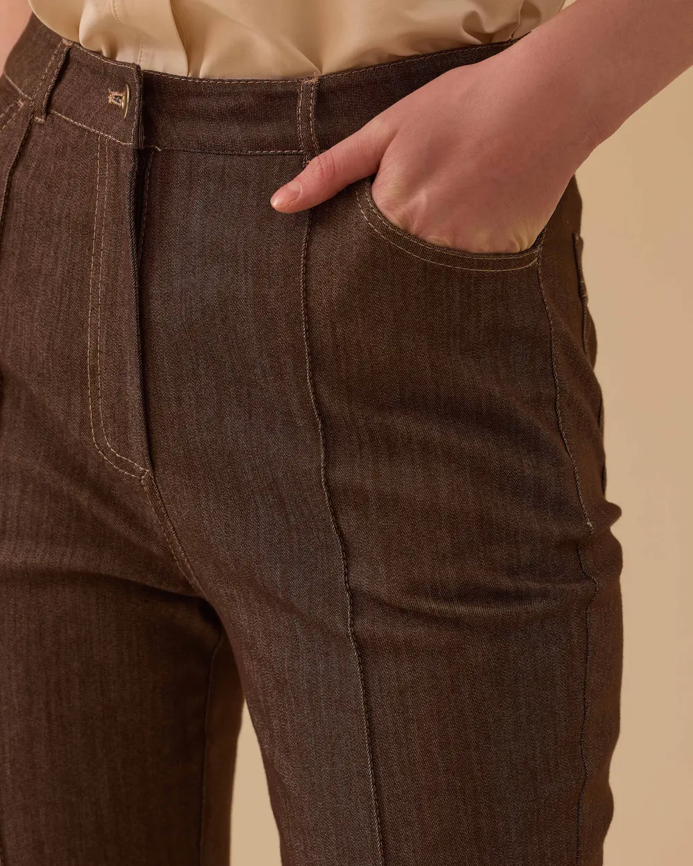 Cepli İspanyol Paça Jean Pantolon