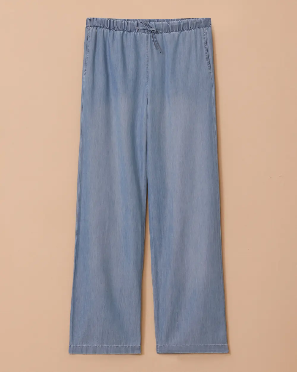 Relaxed Fit Jean with Elastic Waist Detail
