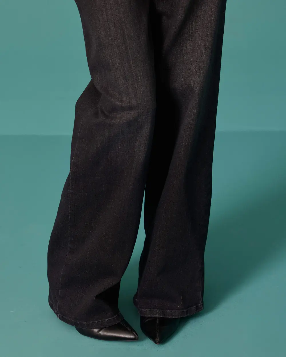 Geniş Paça Jean Pantolon