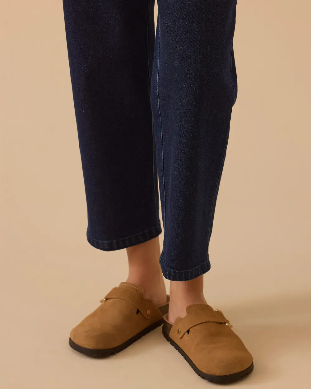 Yüksek Bel Bilek Boy Jean Pantolon