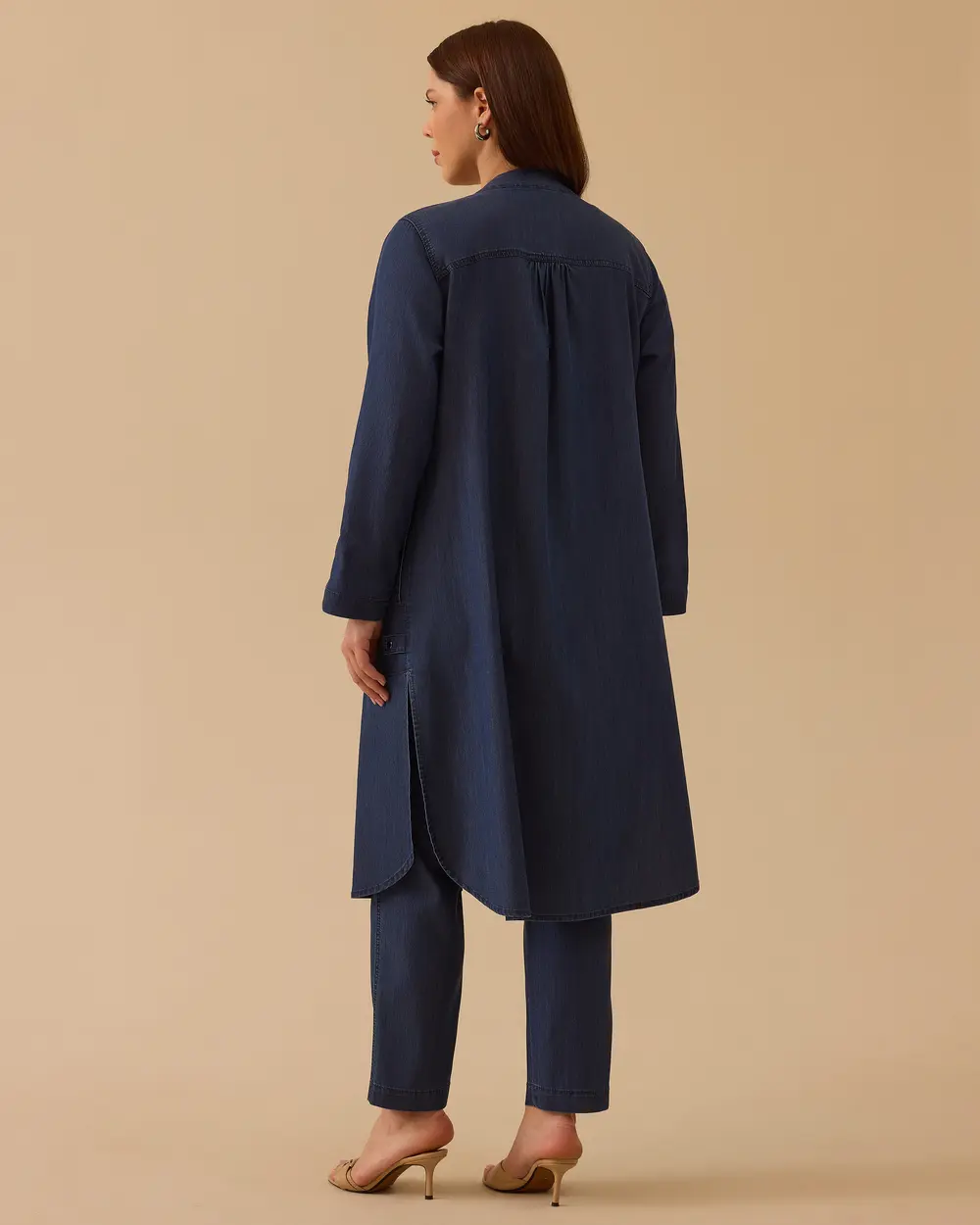 Büyük Beden Cepli Uzun Jean Kap