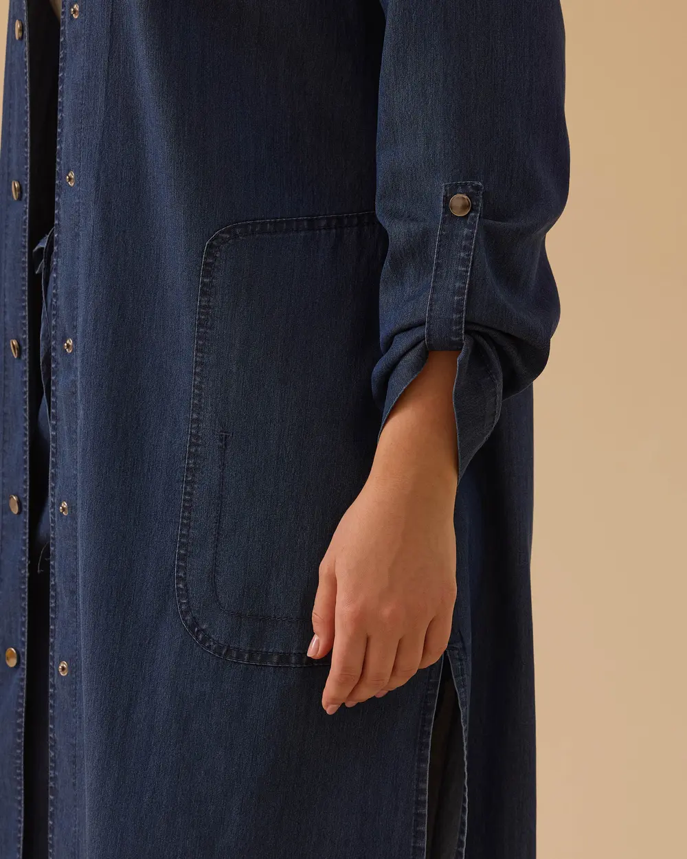 Büyük Beden Cepli Uzun Jean Kap