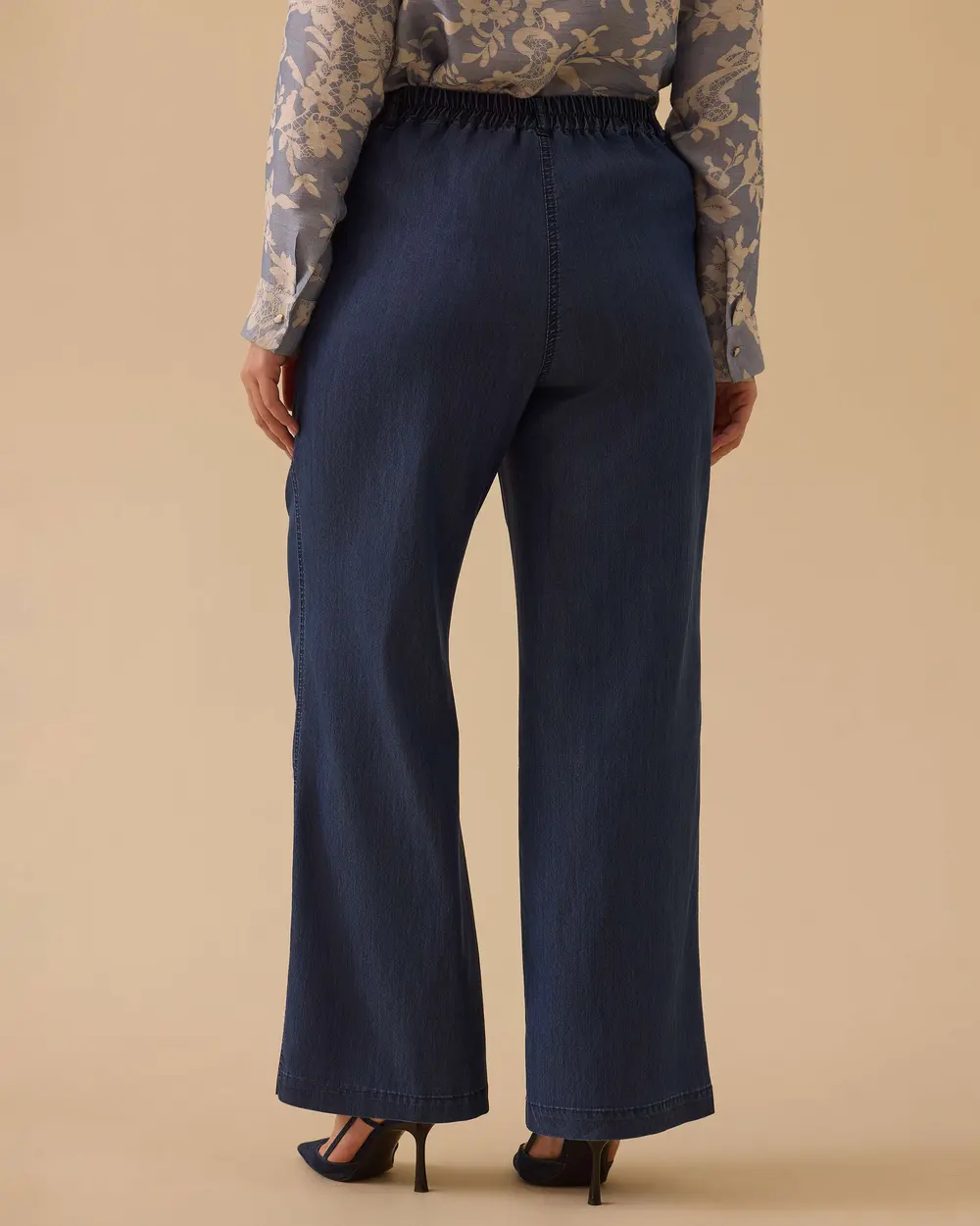 Büyük Beden Bol Paça Jean Pantolon