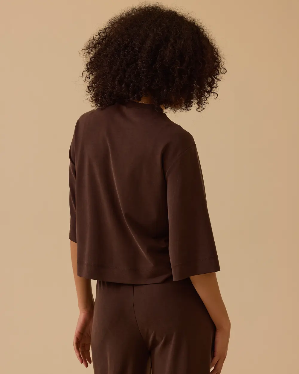 Metal Halka Detaylı Yarım Kol Sweatshirt