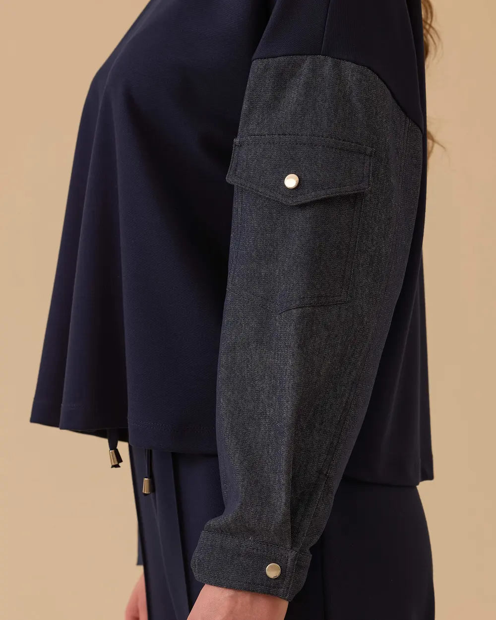 Çift Kumaşlı Penye Sweatshirt