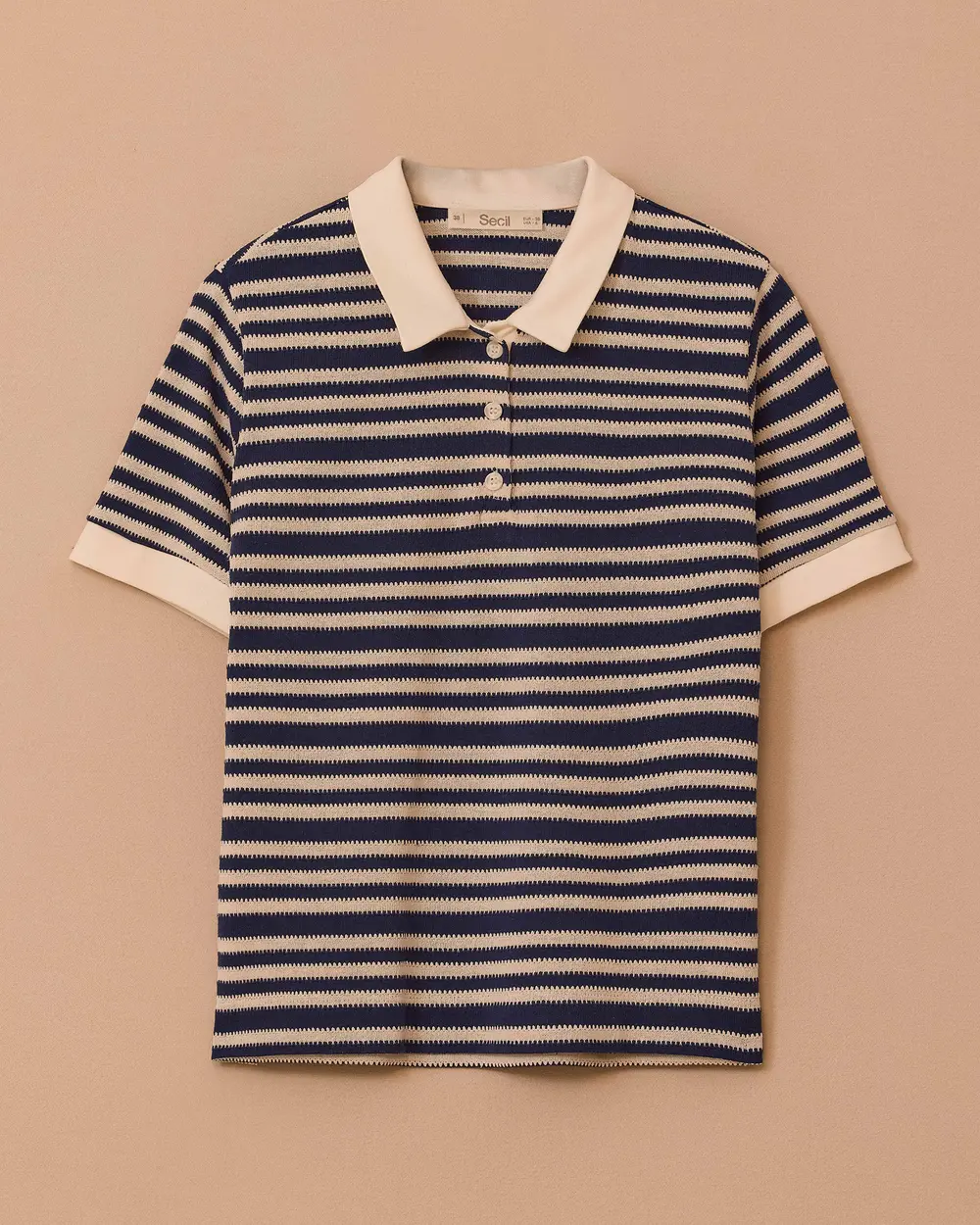 Polo Yaka Çizgili Tişört