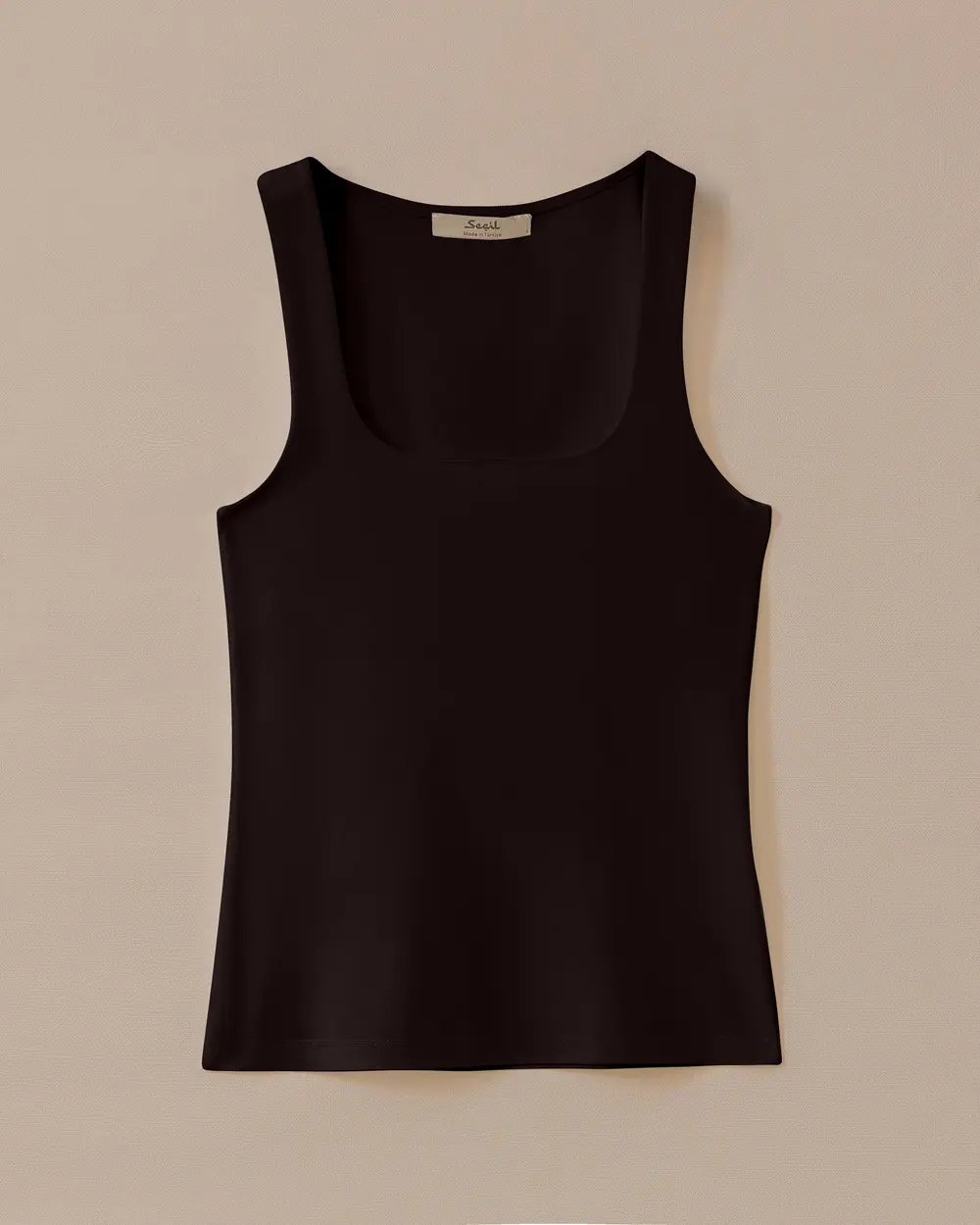 Square Neck Basic Tank Top with Straps
